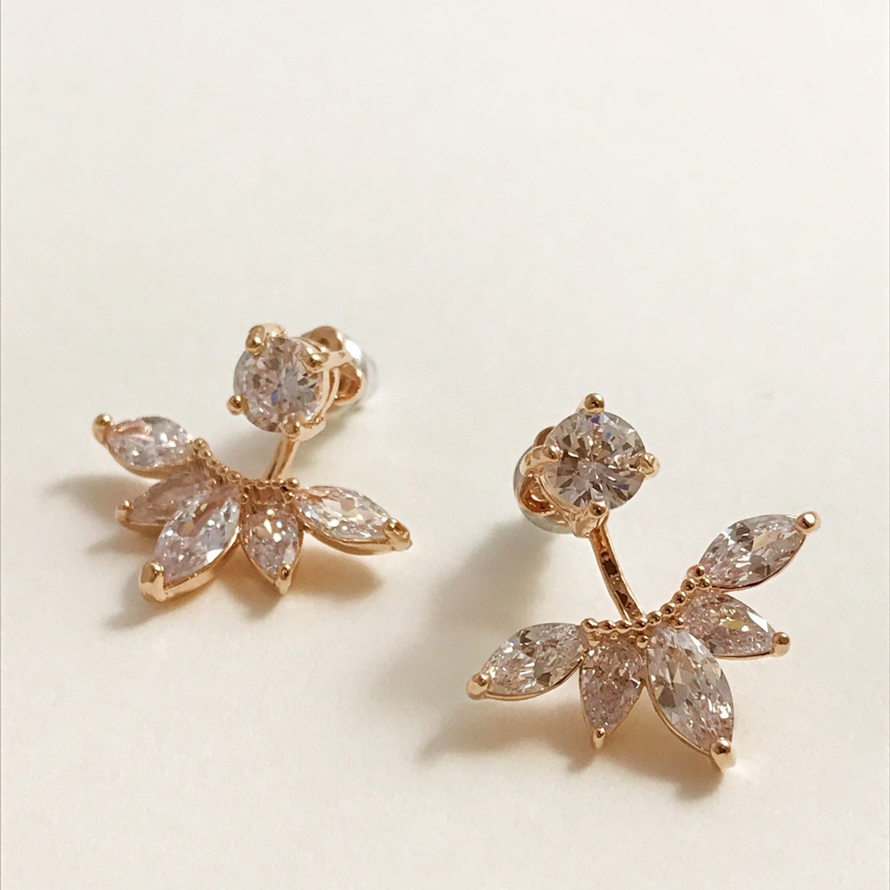 18k Rose Gold Ear Jacket